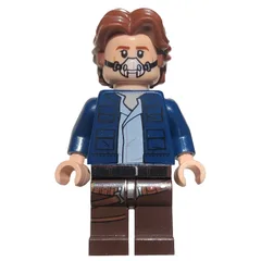 Han Solo, Dark Blue Jacket, Dark Brown Legs, Printed Breathing Mask