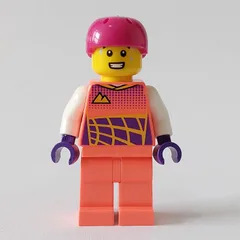 Cyclist, Coral Racing Suit, Magenta Bike Helmet
