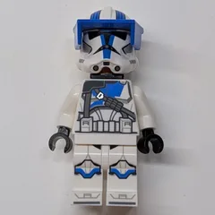 Clone Heavy Trooper, 501st Legion, White Arms, Blue Visor