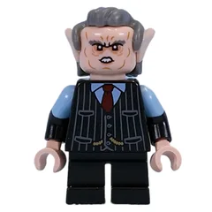 Goblin - Dark Bluish Grey Hair, Black Torso, Black Legs
