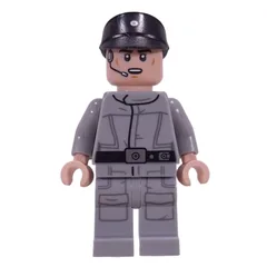 Imperial Crew, Light Bluish Gray Uniform, Black Cap, Open Mouth