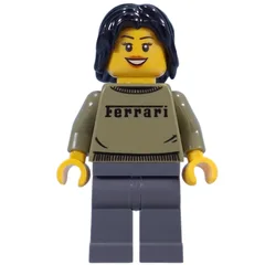 Woman, Olive Green Ferrari Sweater