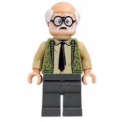 Ernie Prang, Olive Green Sweater, Dark Bluish Gray Legs