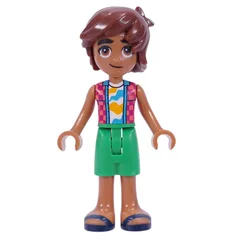 Leo - Coral Shirt, Bright Green Shorts