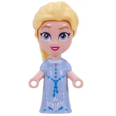 Elsa - Microdoll, Bright Light Blue Dress, Hair in Tail