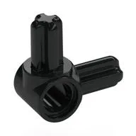 Technic Pin Connector Hub with 2 Perpendicular Axles, Black