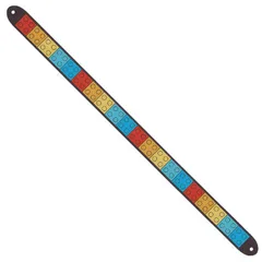 Ribbon with LEGO Bricks Print, Black