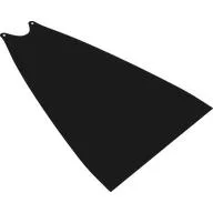 Large Figure Cape, 2 Holes, Black