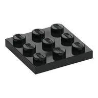 Plate 3 x 3, Black
