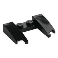 Brick Wedged, Curved 3 x 4 x 2/3 Cutout, Black
