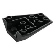 Brick Wedged, Sloped Inverted 4 x 4 Triple [4 Connections between Front Studs], Black