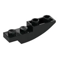 Brick Curved Inverted 4 x 1, Black
