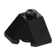 Brick Wedged, Sloped 45° 2 x 2 Corner, Black