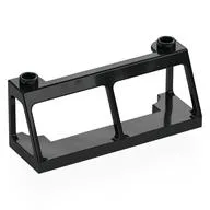 Windscreen 2 x 6 x 2 Train without Glass, Black
