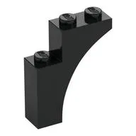 Brick Arch 1 x 3 x 3 [Gothic], Black