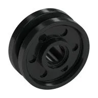 Wheel 18 x 8 with Fake Bolts and Deep Spokes with Inner Ring, Black