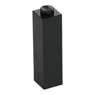 Brick 1 x 1 x 3, Black
