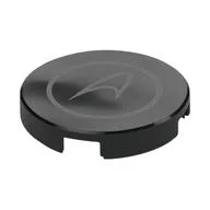 Tile Round 2 x 2 with Silver McLaren Logo Print, Black