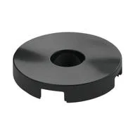 Tile Special Round 2 x 2 with Hole, Black