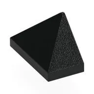 Brick Sloped 45° 2 x 1 Triple with Inside Stud Holder, Black
