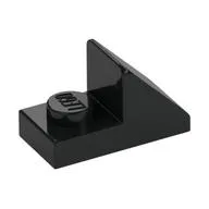 Brick Sloped 45° 2 x 1 with 2/3 Cutout [New Version], Black