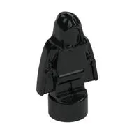 Minifig Trophy Statuette, Hooded Figure (Emperor Palpatine Hologram), Black
