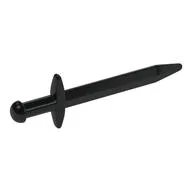 Weapon Sword / Greatsword Pointed with Thick Crossguard, Black
