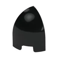 Brick Round Curved 1 x 1 x 1 1/3 Quarter Dome, Black
