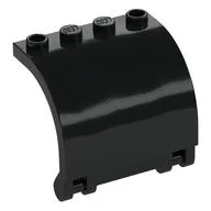 Panel 3 x 4 x 3 Curved, Black