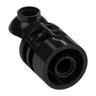 Brick Round 2 x 2 D. Tube with Rotation Joint Ball Half, Black
