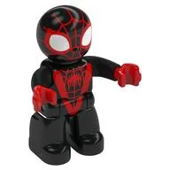 Duplo Figure Miles Morales / Spin / Spider-Man, Black