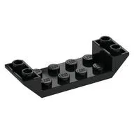 Brick Sloped Inverted 45° 6 x 2 Double with 2 x 4 Recessed, Black