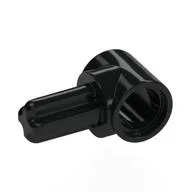 Technic Pin Connector Hub with 1 Axle, Black
