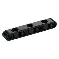 Technic Beam 1 x 7 Thick with Alternating Holes, Black