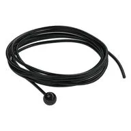 String Cord with End Towball, 50.3cm / 63L, Black