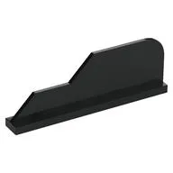 Tail 8 x 1 with Stepped Fin, Black