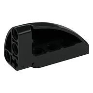 Technic Panel Round Corner 5 x 3 x 2 Right, Black