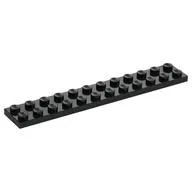 Plate 2 x 12, Black