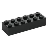 Brick 2 x 6, Black