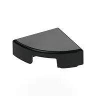 Tile Round 1 x 1 Quarter, Black