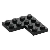 Plate 4 x 4 Corner, Black