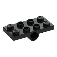 Plate Special 2 x 4 with 2 Pin Holes, Black