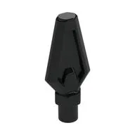 Weapon Pike / Spear Tip with Bar, Black