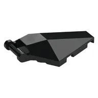 Windscreen 6 x 4 x 1 Hexagonal with Handle, Black