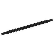 Flexible Ribbed Hose 8mm Ends 10L, Black