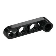 Technic Beam 1 x 4 Thin with Stud Connector, Black