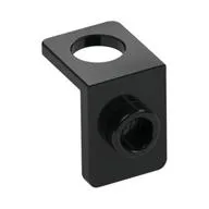 Minifig Neckwear Bracket [One Stud] - Reinforced, Black
