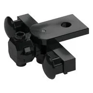 Train Buffer Beam with Sealed Magnets [Type 3 with Closed Bottom], Black