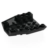 Brick Wedged, Sloped Inverted 6 x 6 x 1 Triple, Black
