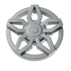 Wheel Cover 5 Spoke Framed, Black